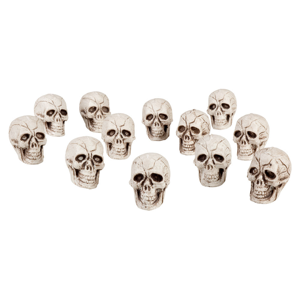 Set 12 kpl Skulls (4 x 3 cm)