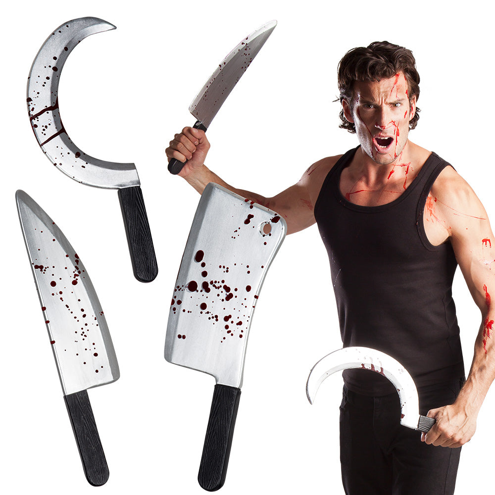 Horror knives 3 ass. (about 45 cm)