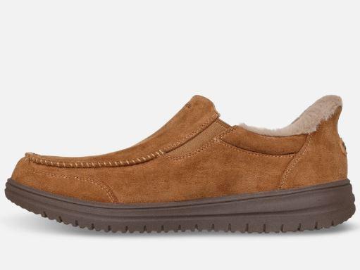 Skechers Relaxed Fit: Slip-ins: Murette - Scofield - Brown Pida olosi mukavana rennossa mukavuudessa Skechers Hands Free