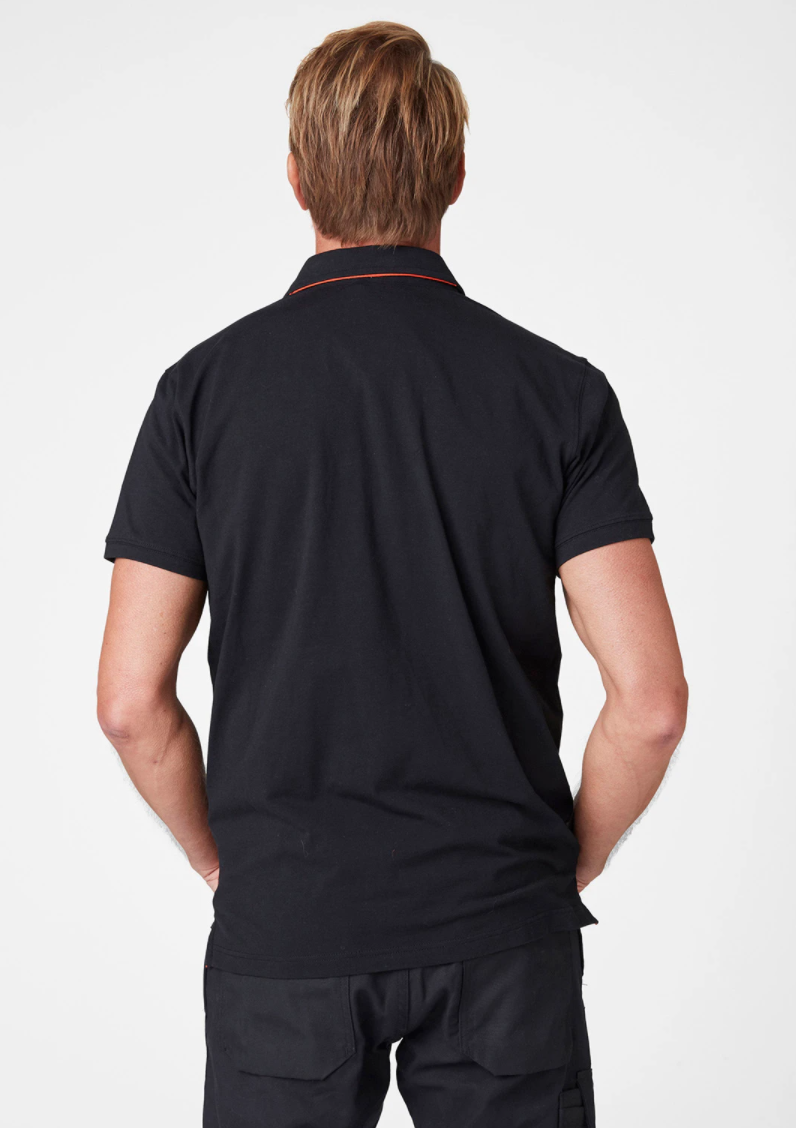 Helly Hansen Workwear Kensington Polo-Paita musta Mukavuus kohtaa tyylin – Kensington-poolopaita on kevyt jerseypoolopaita,