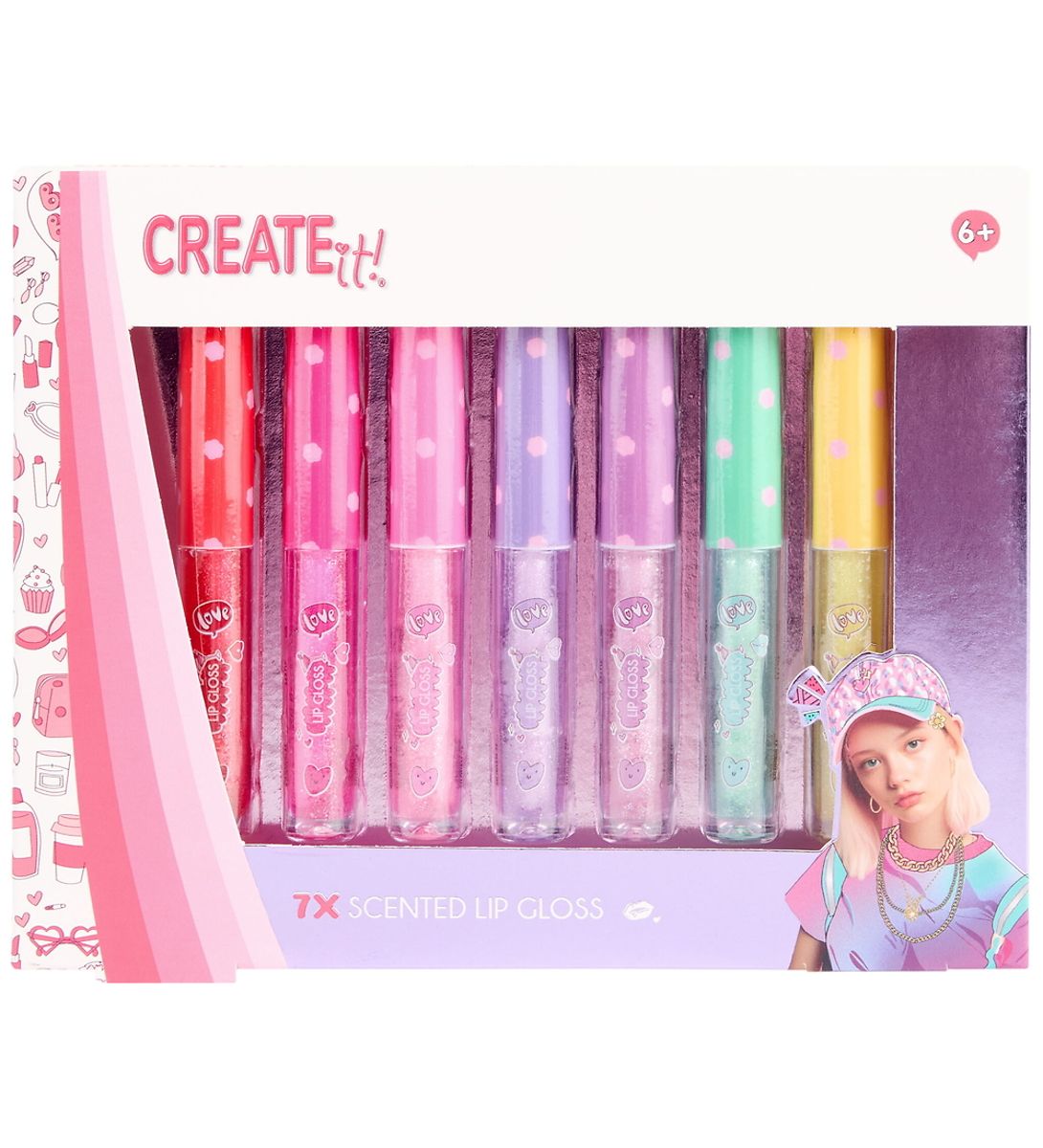 Create It! lip gloss w glitter&scented 7pcs