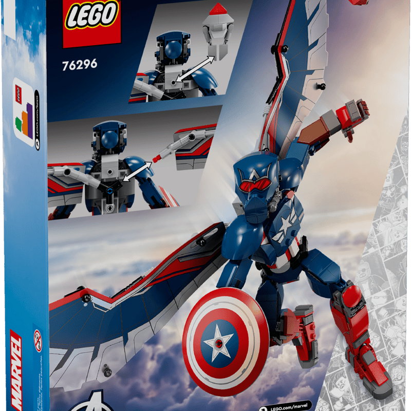 Lego Uusi rakennettava Captain America ‑hahmo 76296