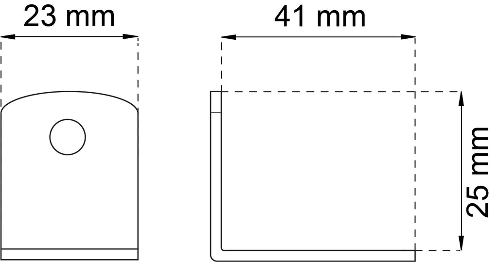 Kalustekulma 501 41X25 valk. IP