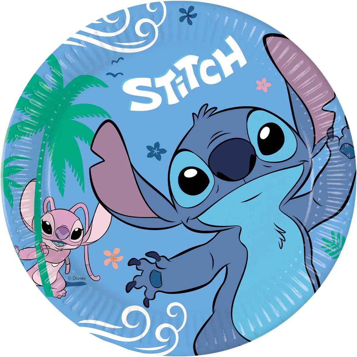 Kartonkilautaset Stitch 8 kpl/pkt