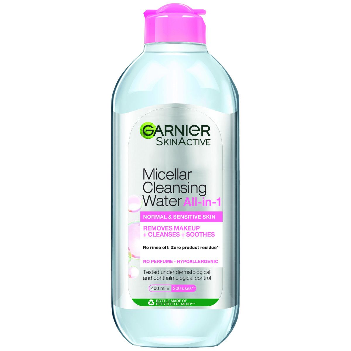 Garnier Puhdistusvesi 400 ml Micellar normaali ja herkkä iho