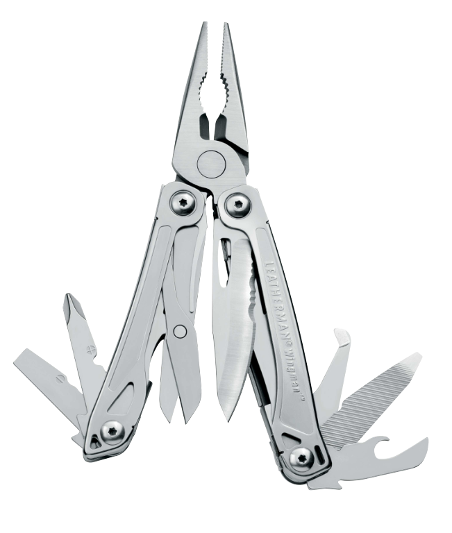 Leatherman Wingman + Nylonkotelolla Leatherman Wingman hyodyllinen seuralainen seikkailuihin, kulkee mukana niin repussa