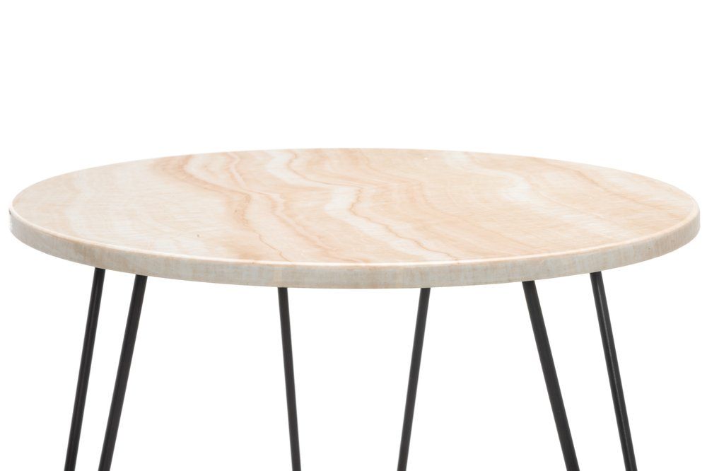 4Living Sivupöytä Puu/Musta 48 cm