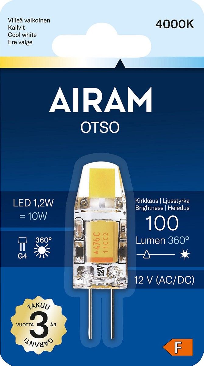 Airam Led G4 12 v 100 lm/4000k