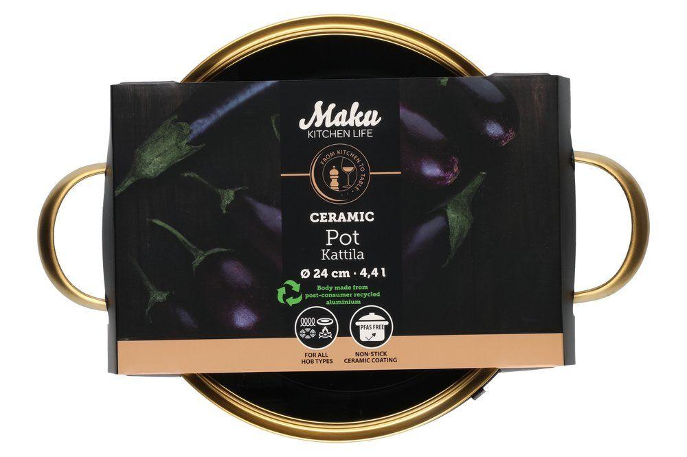 Maku Eclipse Kattila Musta 4,4l Sopii kaikille liesityypeille.