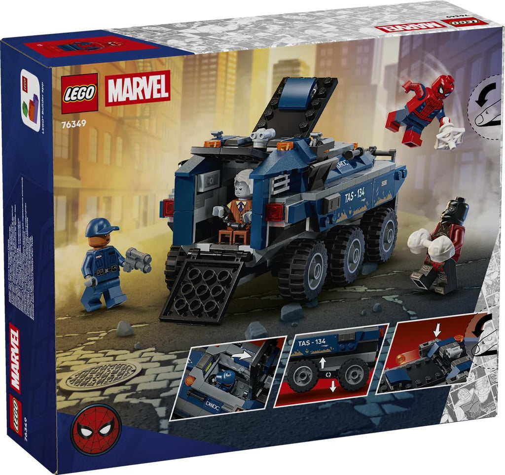 Lego Spider-Man ja vankilakuljetuksen takaa-ajo