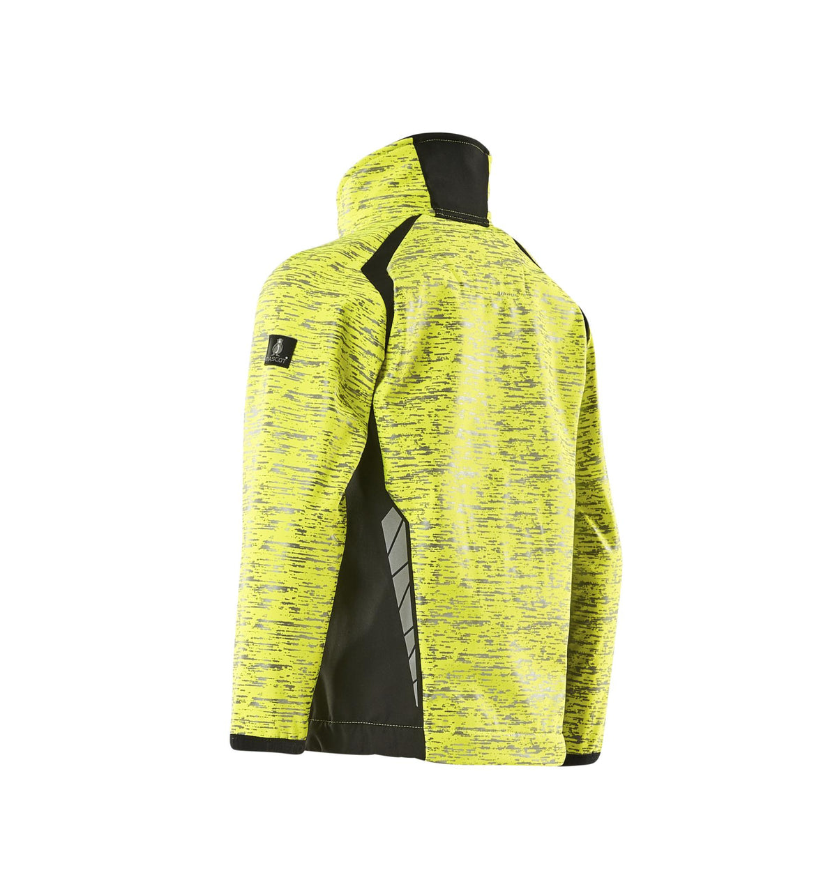 MASCOT Softshell-takki lapsille ACCELERATE SAFE hi-vis keltainen/musta Hengittava, tuulenpitava ja vettahylkiva.