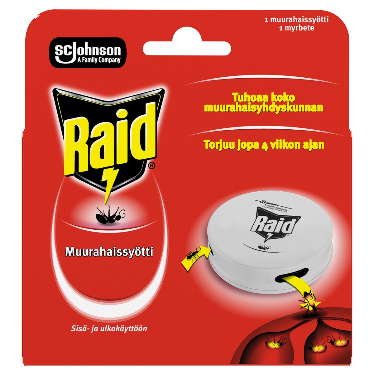 Muurahaissyötti RAID 1 kpl