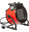 Rakennuslammitin 3KW PTC DURO PTC -vastuksella oleva, nopeasti kuumentuva lammitin. Termostaatti. Tehoalueet 1500/3000W. 3