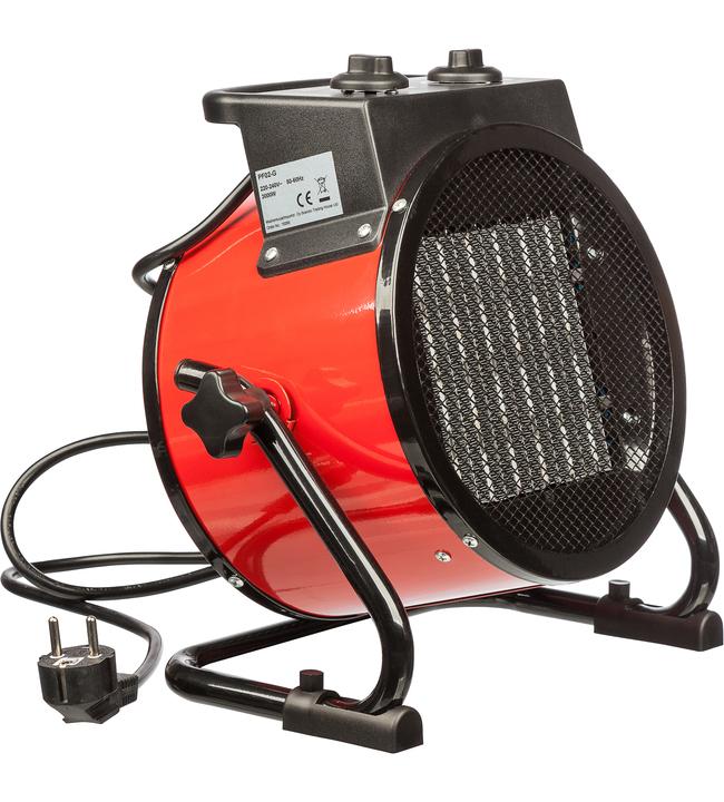 Rakennuslammitin 3KW PTC DURO PTC -vastuksella oleva, nopeasti kuumentuva lammitin. Termostaatti. Tehoalueet 1500/3000W. 3