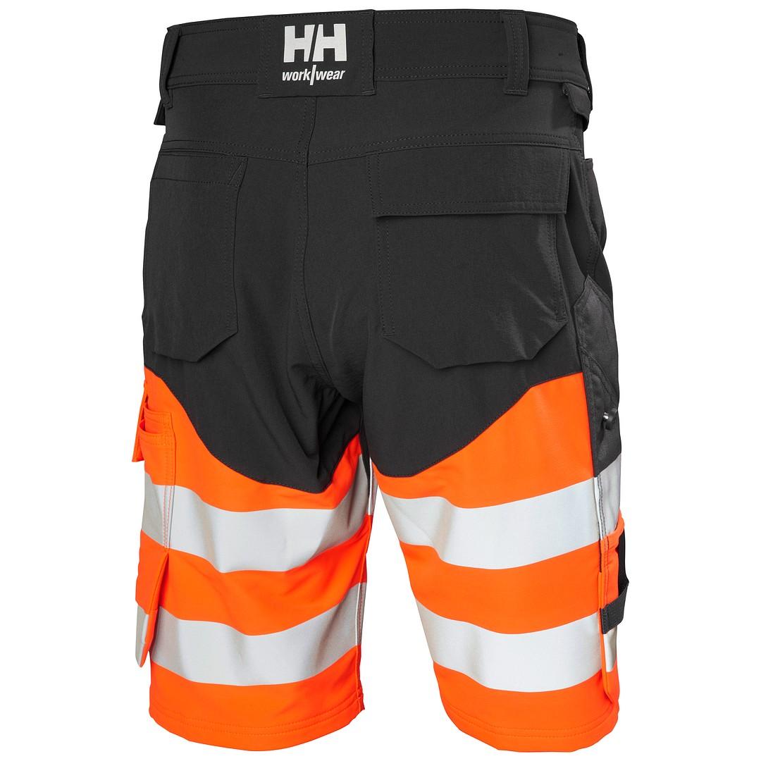 SHORTSIT HI-VIS ALNA 4X CNCT FL.ORANS/EBONY