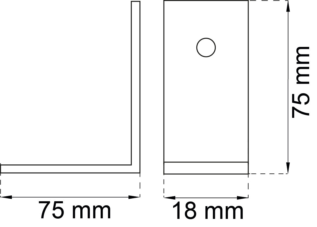 Kulmatuki 6113 75X75X18 sink IP