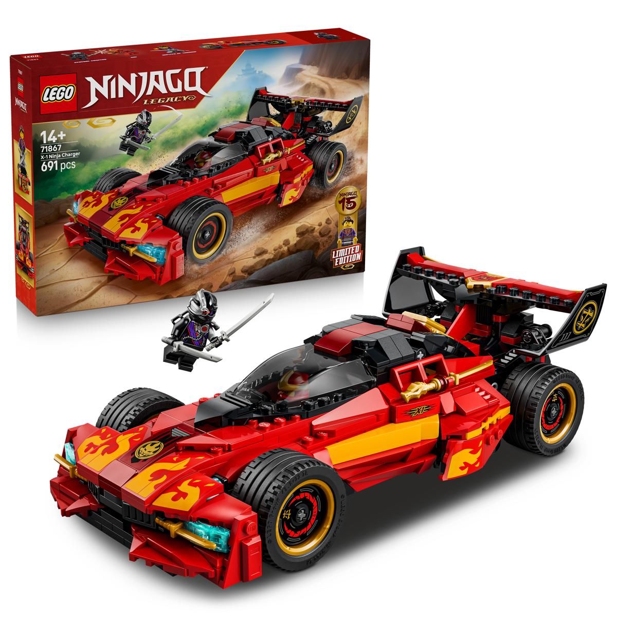 Lego Ninja-auto X-1 – 15-vuotisjuhlamalli