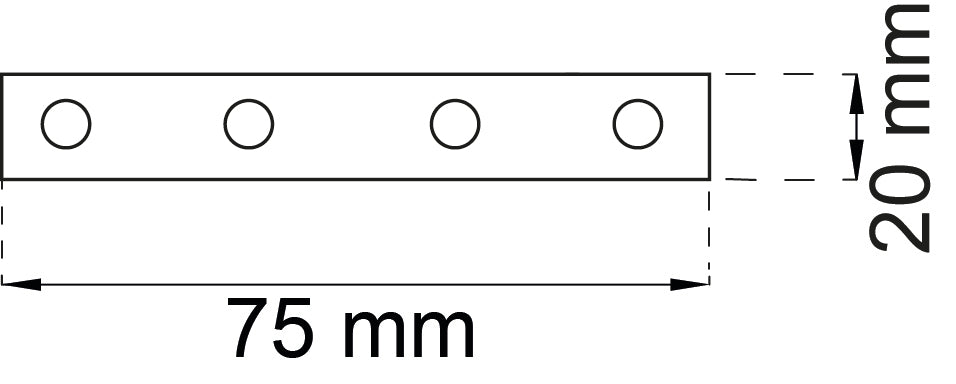 Sidoslevy 6211 75X20 sink IP