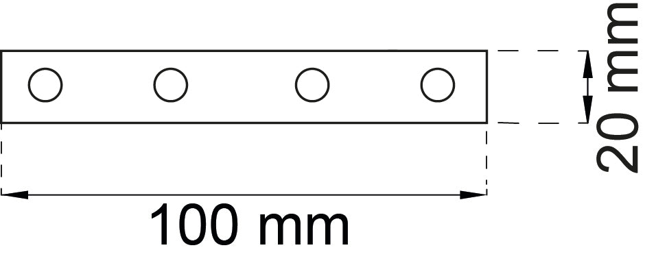 Sidoslevy 6212 100X20 sink IP