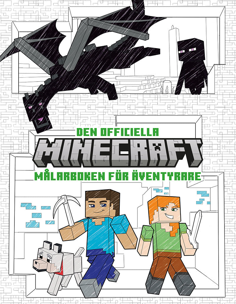 Minecraft målarboken föräventyrare