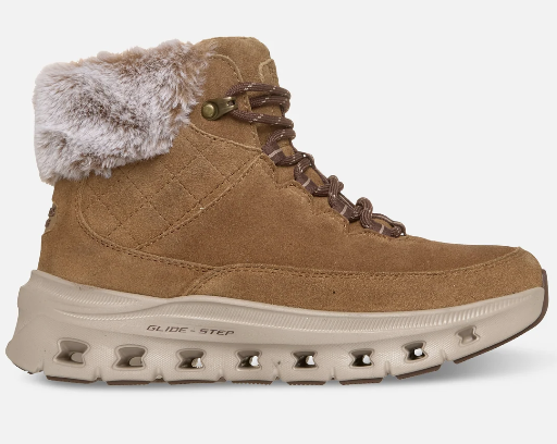 Relaxed Fit: Glide-Step Pro - Blaze Trail - Waterproof - Brown Nauti kylmista paivista Skechers Waterproof Relaxed Fit®: