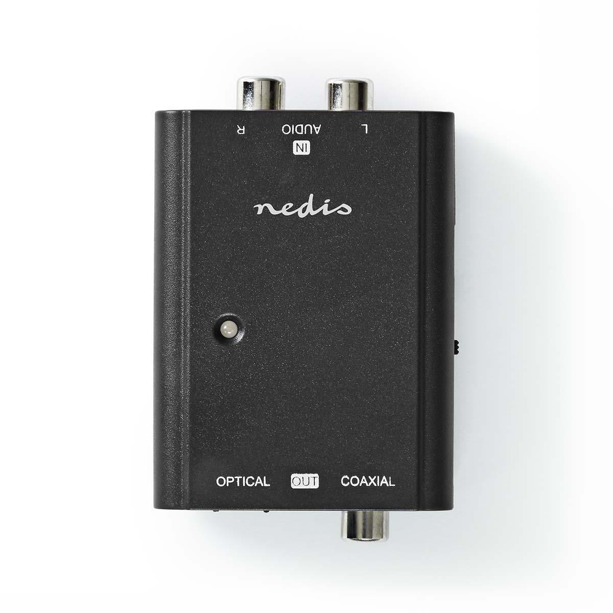 Digitaalinen Audiomuunnin | Kaksisuuntainen | Tuloliitäntä: 2x RCA Naaras | Lähtöliitäntä: 1x S/pdif