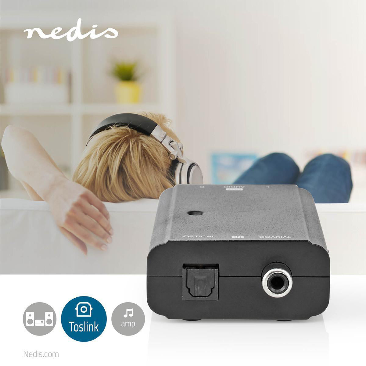 Nedis Digitaalinen audiomuunnin opt/RCA
