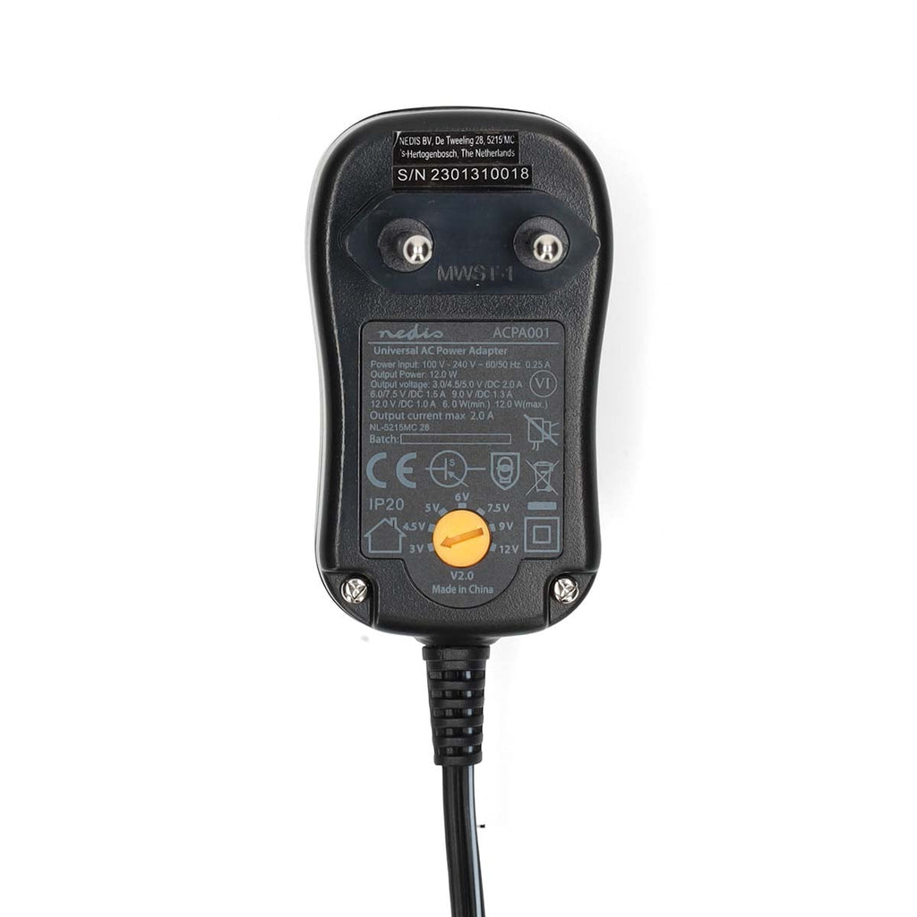 Nedis AC Yleisvirtalähde | 3 - 12 v DC | 1.0 Amp