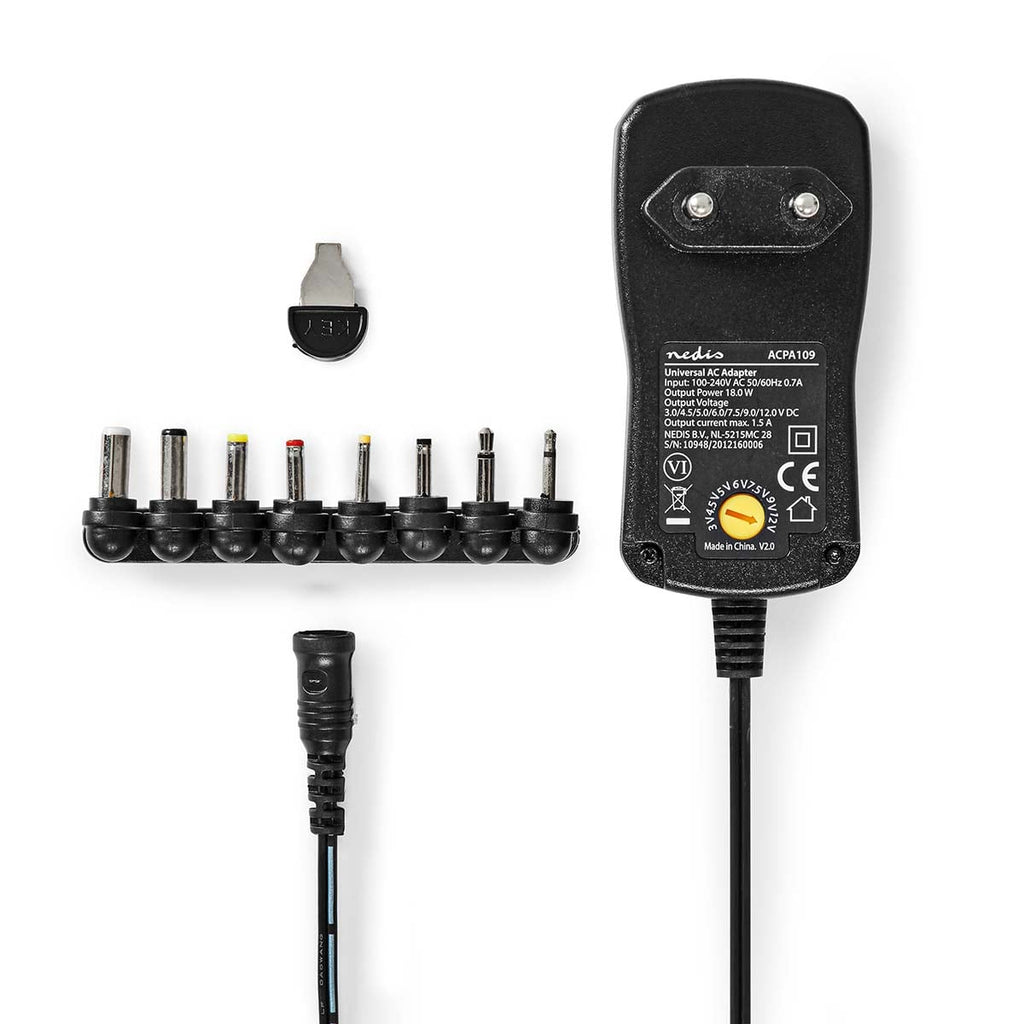 Nedis AC Yleisvirtalähde | 3 - 12 v DC | 2.0 Amp