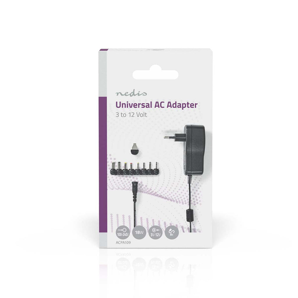 Nedis AC Yleisvirtalähde | 3 - 12 v DC | 2.0 Amp