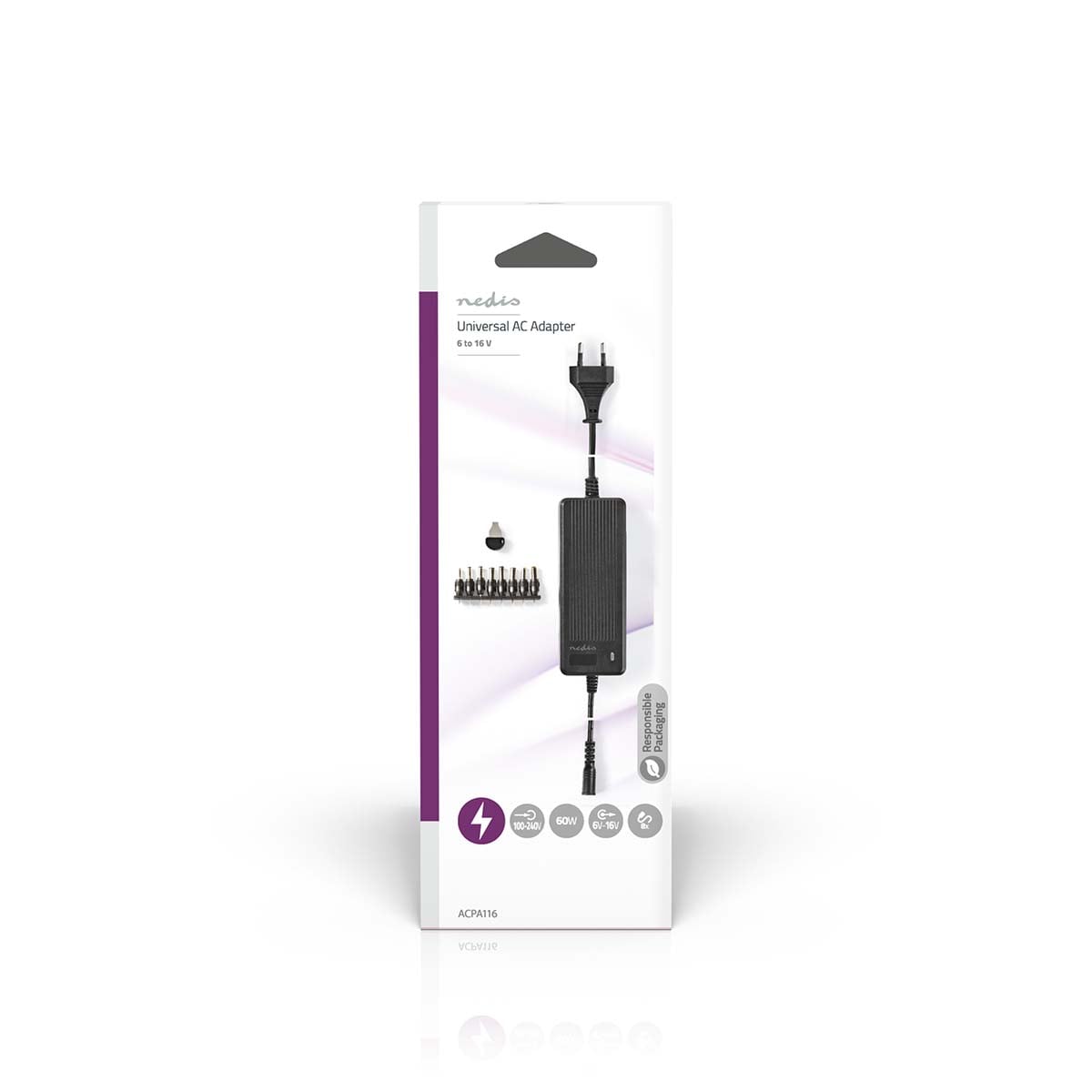 Nedis AC Yleisvirtalähde | 6 - 16 v DC | 5.0 Amp