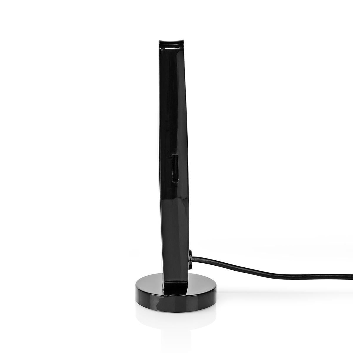 HDTV-Antenni Sisäkäyttöön | 0–15 km | Vahvistus 26 db | FM/vhf/uhf | Musta