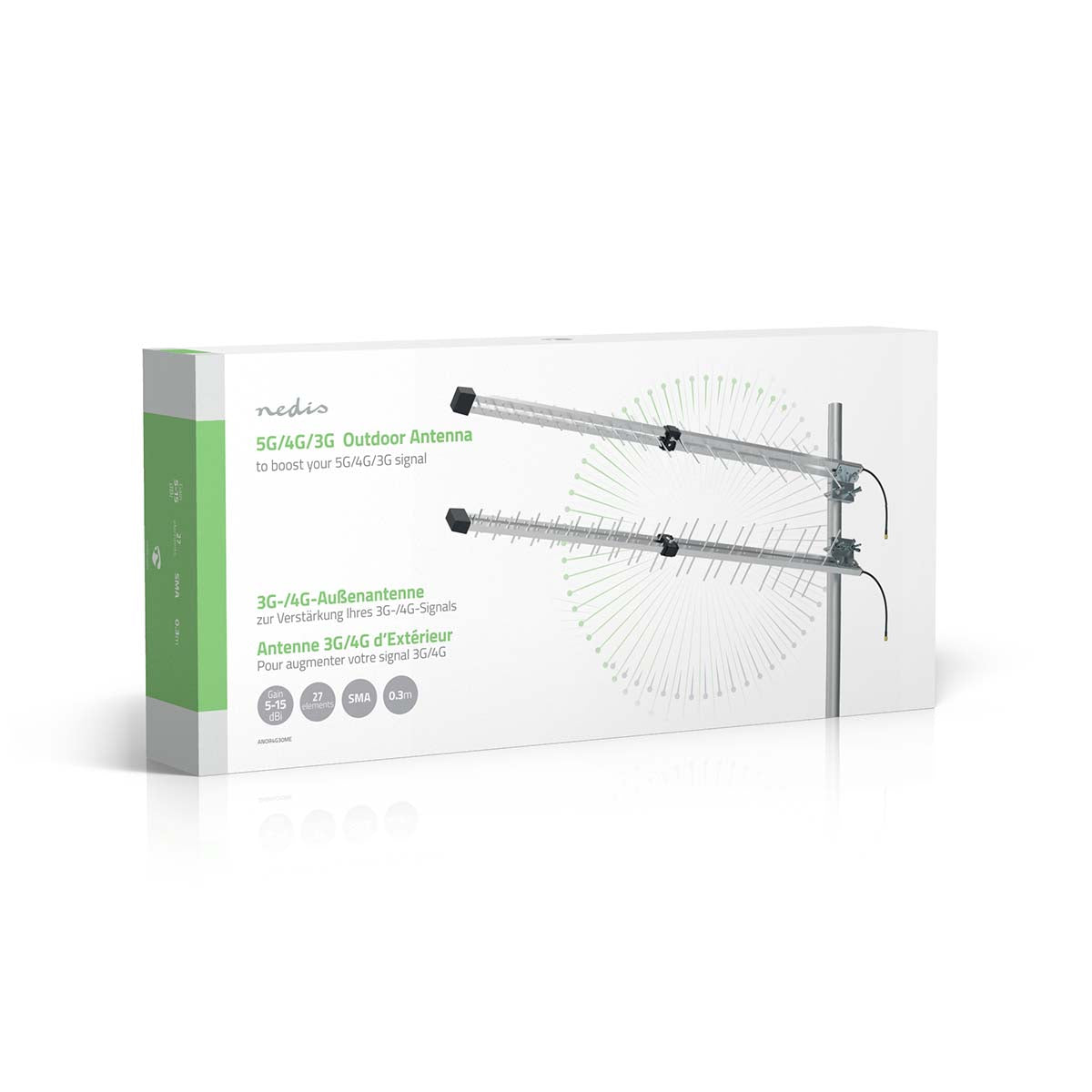 Nedis 3 g/4 g-Ulkoantenni 15 db