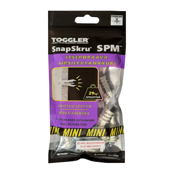 SnapSkru Mini spm 25 kpl / ip sis. ruuvit
