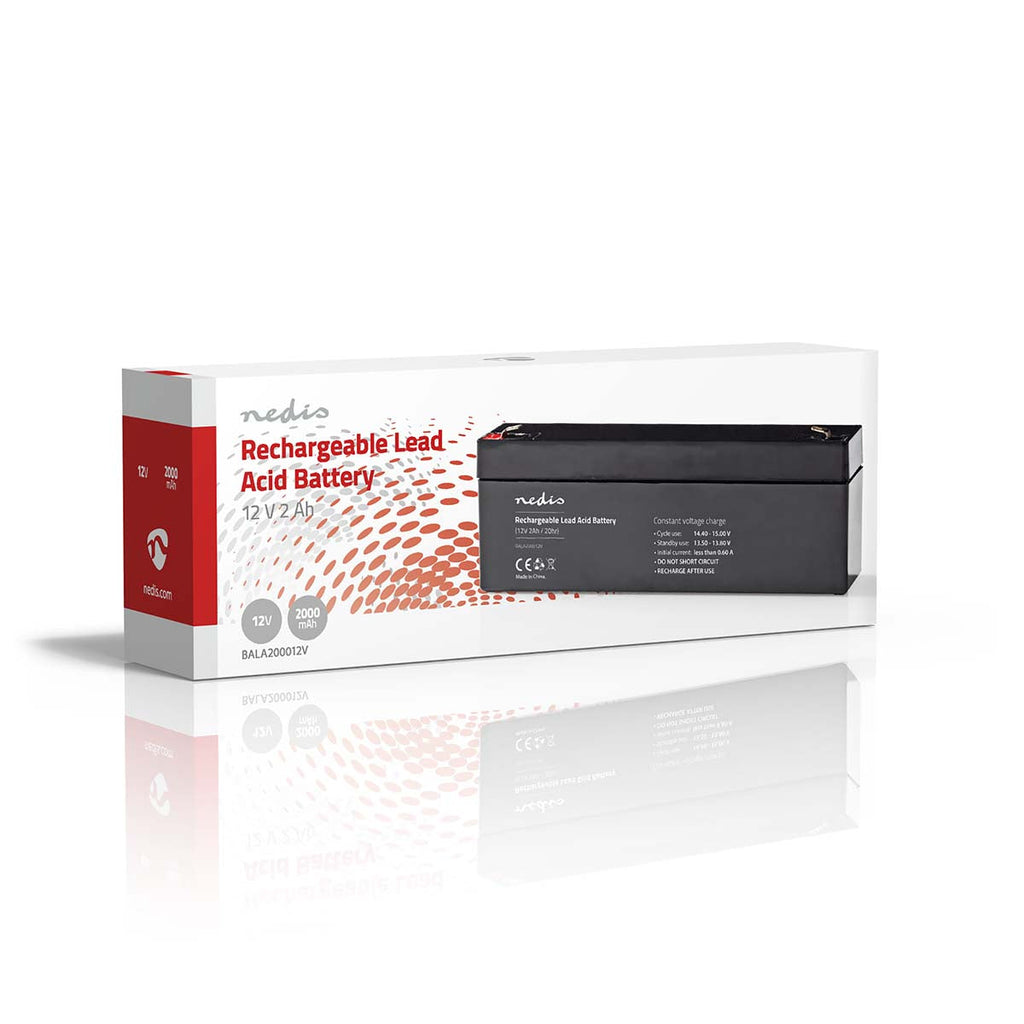 Nedis Ladattava Lyijyhappoakku 12 v 2 000 mah | 178 x 34 x 66 mm