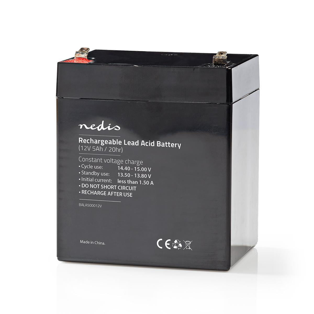 Nedis Ladattava Lyijyhappoakku 12 v | 5 000 mah | 101 x 90 x 70 mm