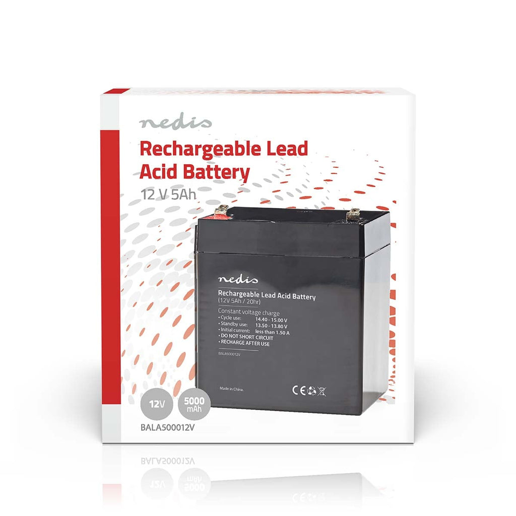 Nedis Ladattava Lyijyhappoakku 12 v | 5 000 mah | 101 x 90 x 70 mm