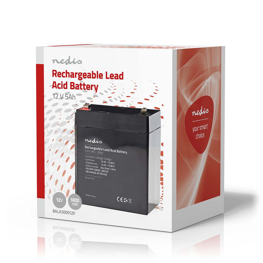 Nedis Ladattava Lyijyhappoakku 12 v | 5 000 mah | 101 x 90 x 70 mm