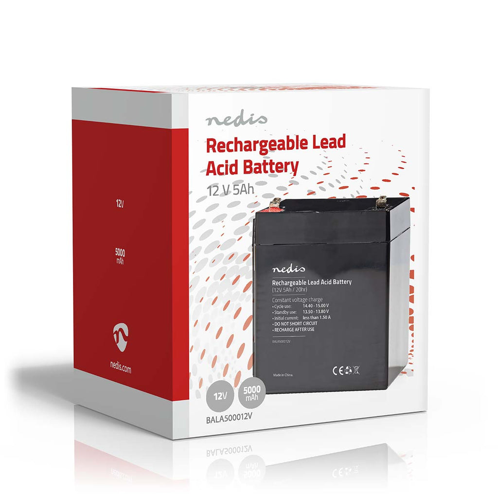 Nedis Ladattava Lyijyhappoakku 12 v | 5 000 mah | 101 x 90 x 70 mm