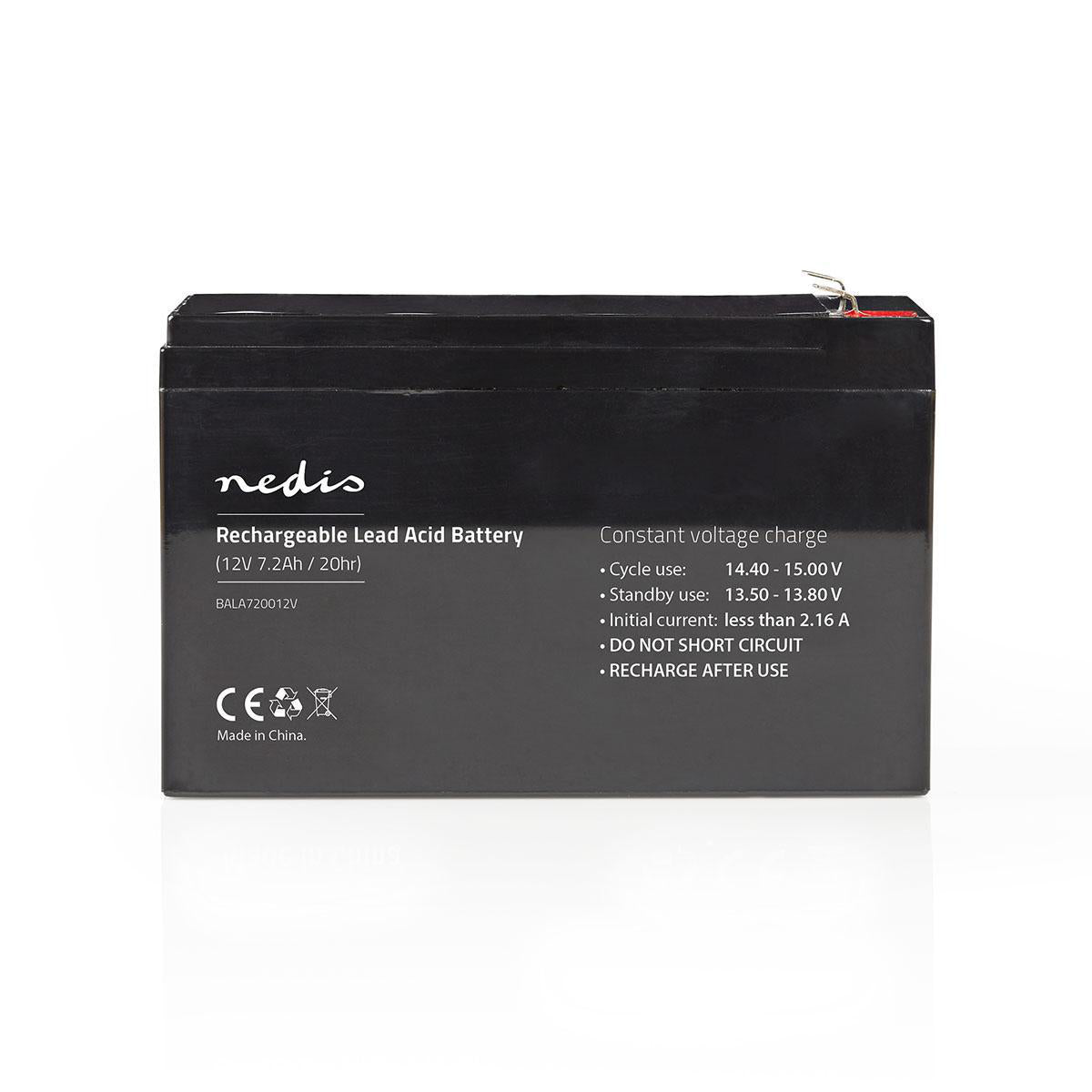 Nedis Ladattava Lyijyhappoakku 12 v | 7 200 mah | 151 x 65 x 95 mm