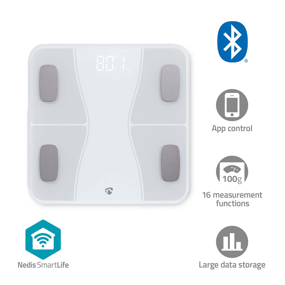 Nedis SmartLife Älyvaaka | Bluetooth®