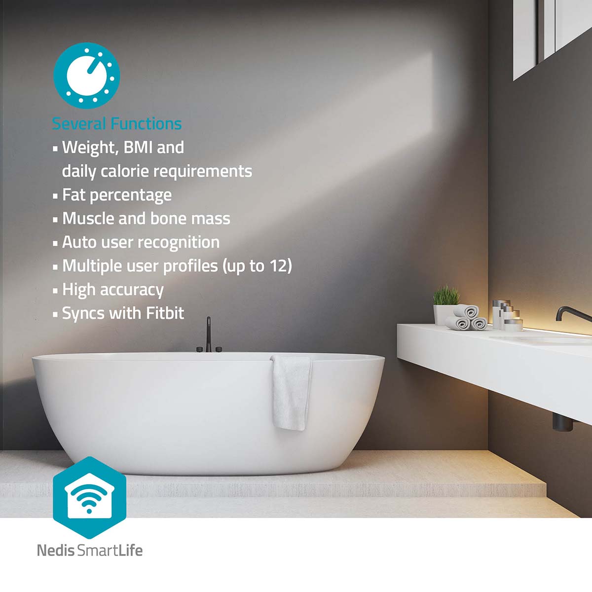 Nedis SmartLife Älyvaaka | Bluetooth®