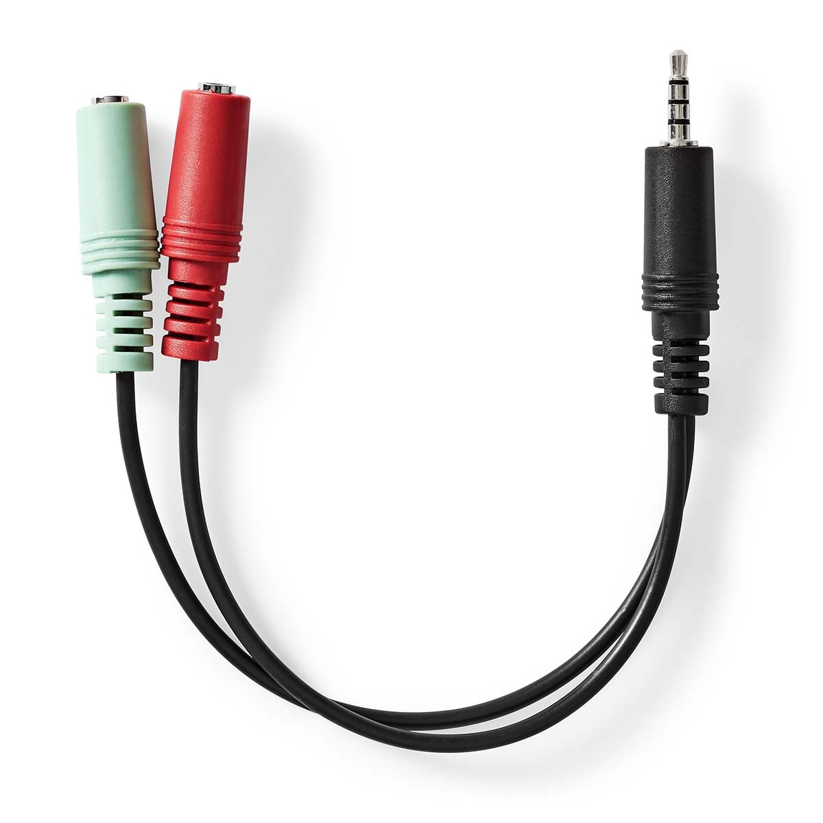 Nedis Stereoäänikaapeli | 3.5 mm uros - 2x 3.5 mm naaras | 0.20 m
