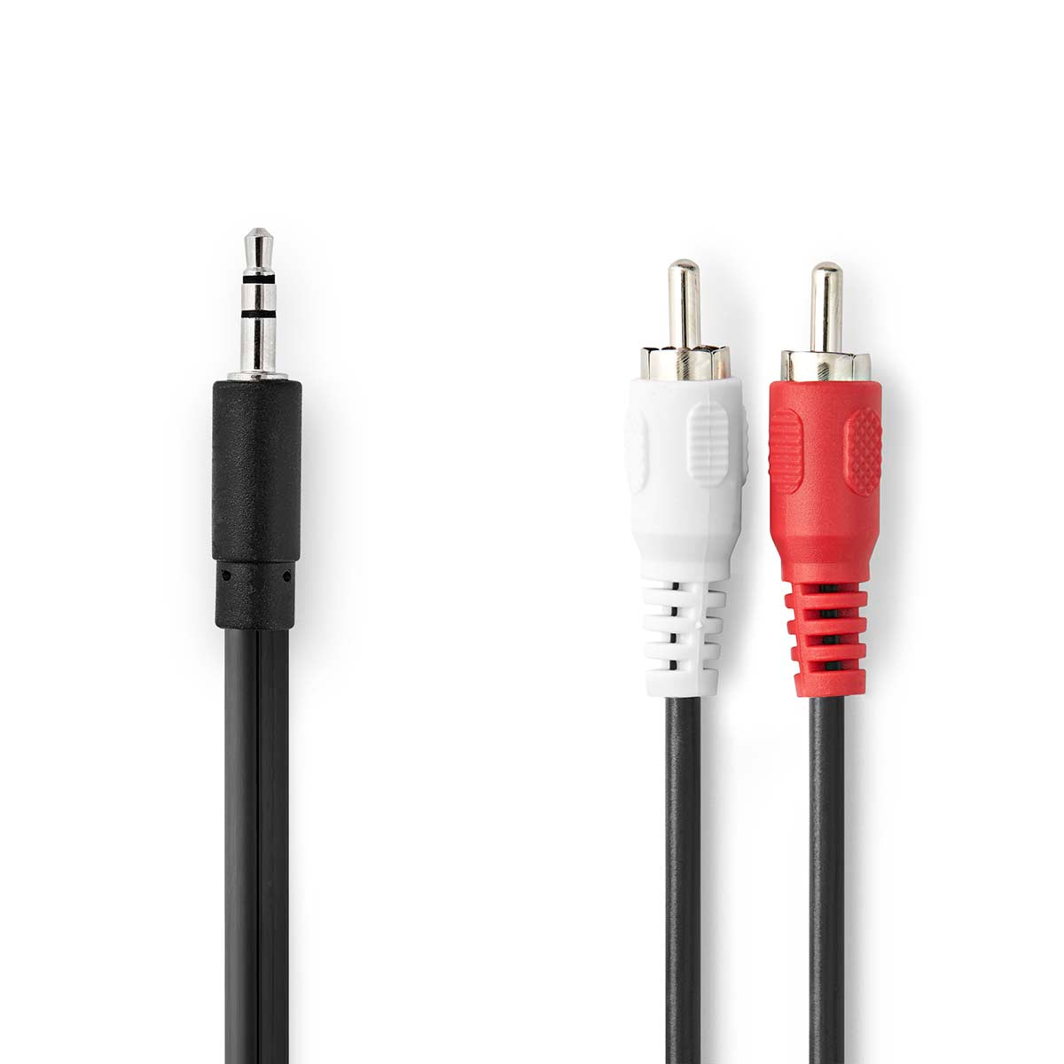 Nedis stereoaudiokaapeli 3,5 mm Uros - 2x RCA, Uros 1 m