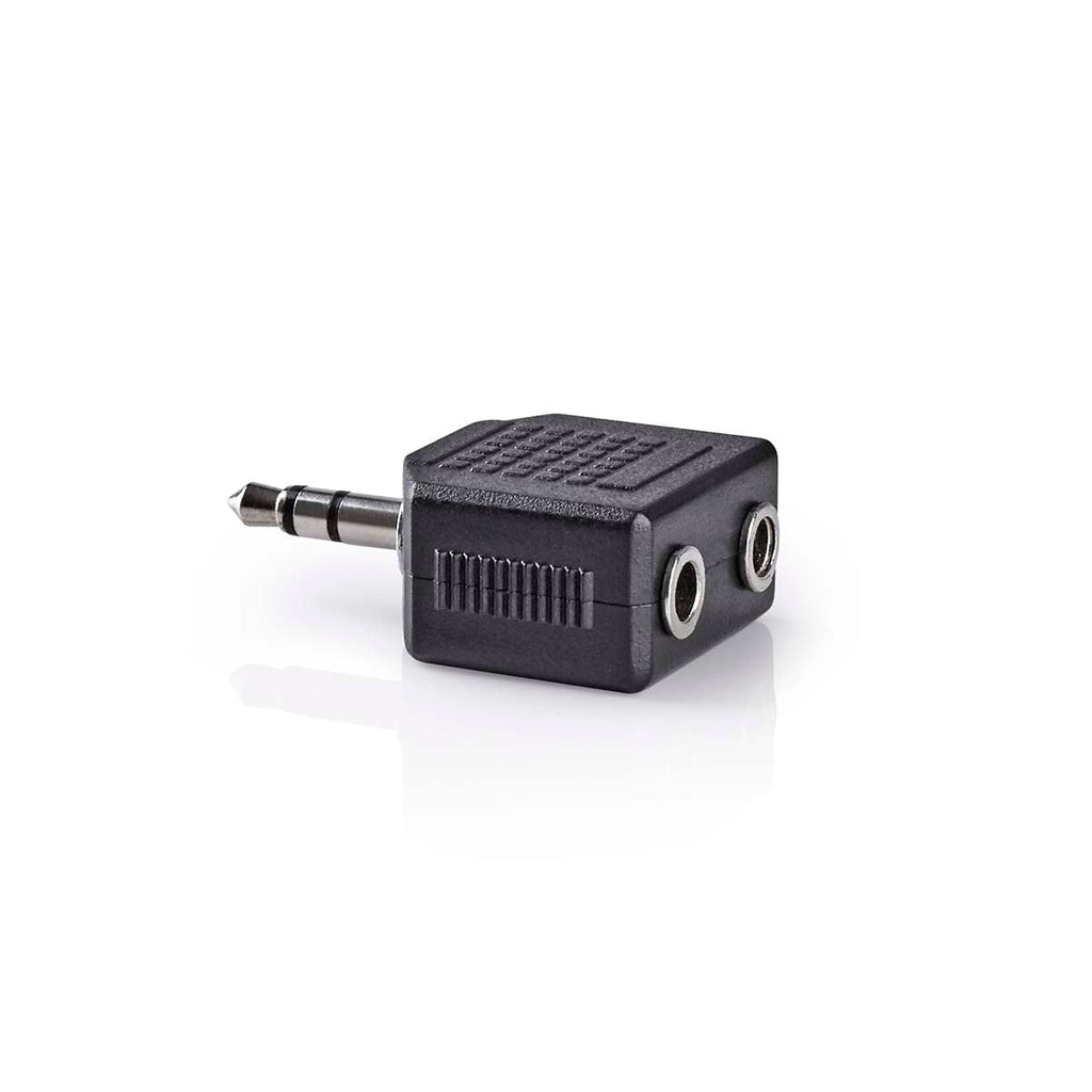 Nedis stereoaudiosovitin 3,5 mm, Uros - 2x 3,5 mm, Naaras