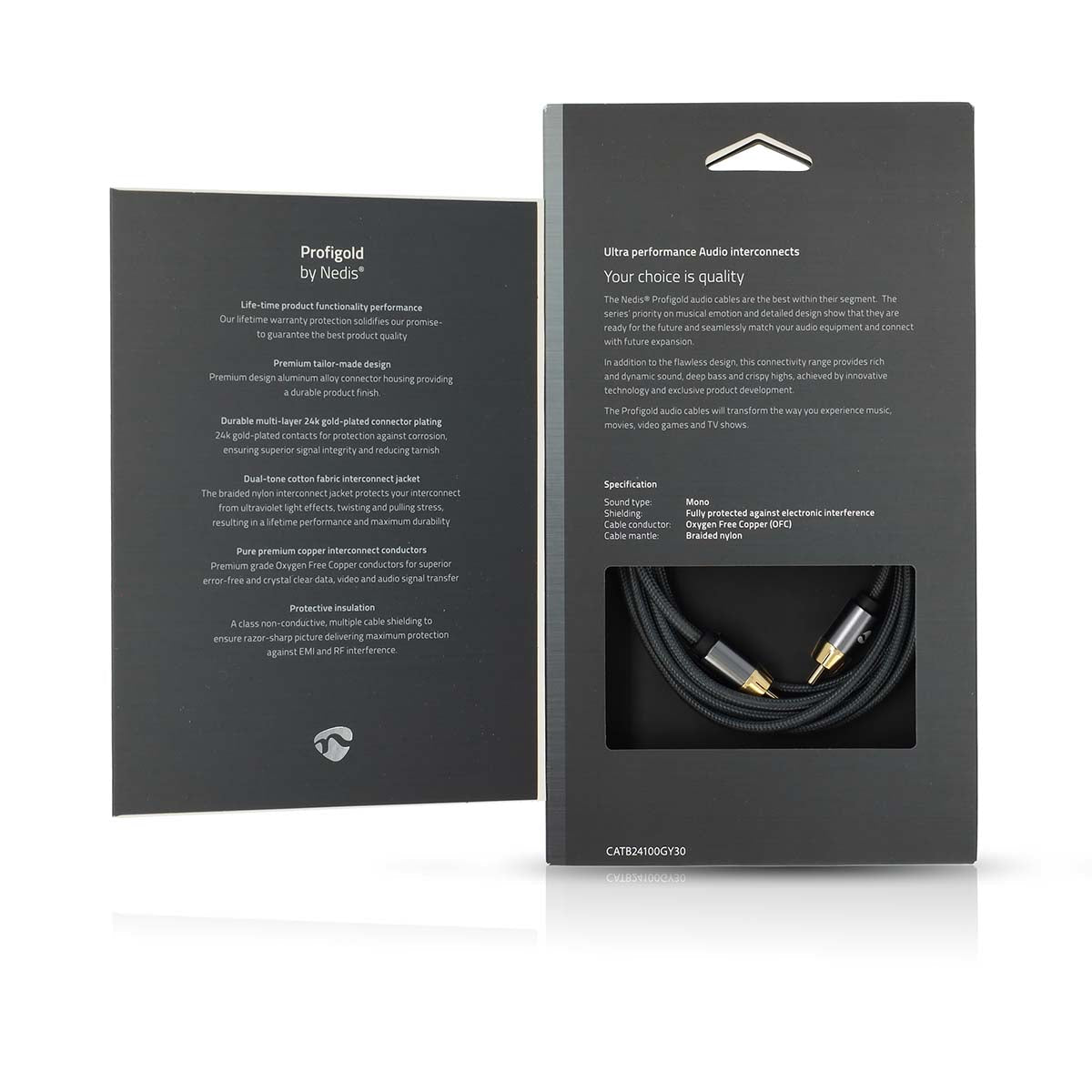 Nedis Subwoofer Kaapeli | RCA Uros - Uros | 3.00 m