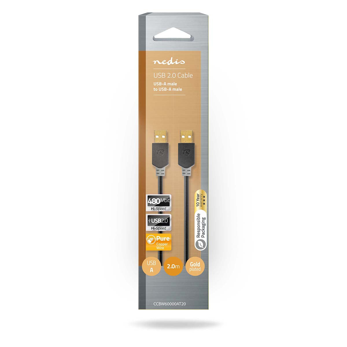 Nedis USB2 a Uros - USB2 a Uros 2 m