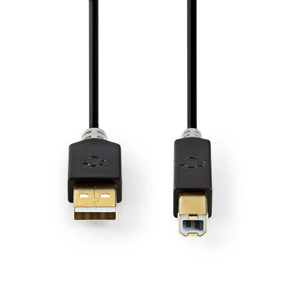 Nedis USB a Uros - USB-b Male kaapeli  2 m