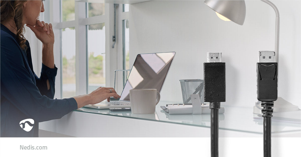 Nedis DisplayPort - HDMI kaapeli