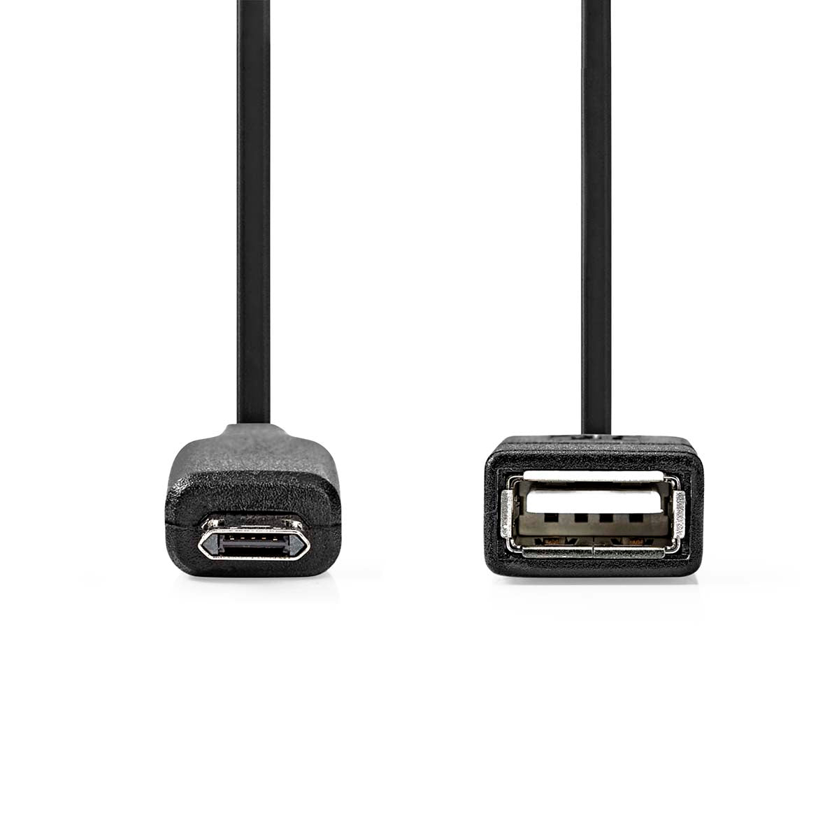 Nedis USB Mikro-B Uros | USB-a Naaras | 0.20 m